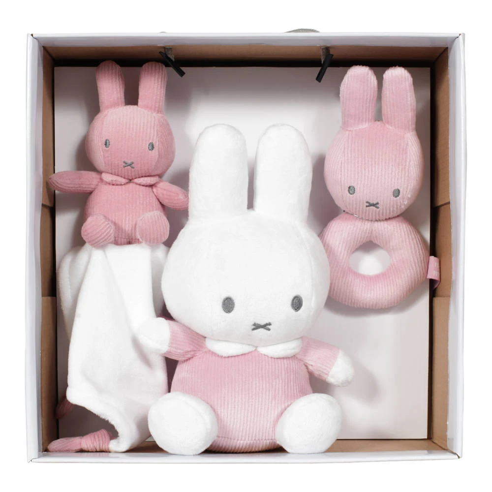 TiAmo Nijntje Pink Baby Rib Cadeauset - Roze 1 TiAmo Nijntje Pink Baby Rib Cadeauset - Roze