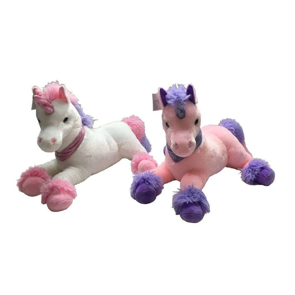 No Brand Liggende Knuffel Eenhoorn - 45 Cm 1 No Brand Liggende Knuffel Eenhoorn - 45 Cm