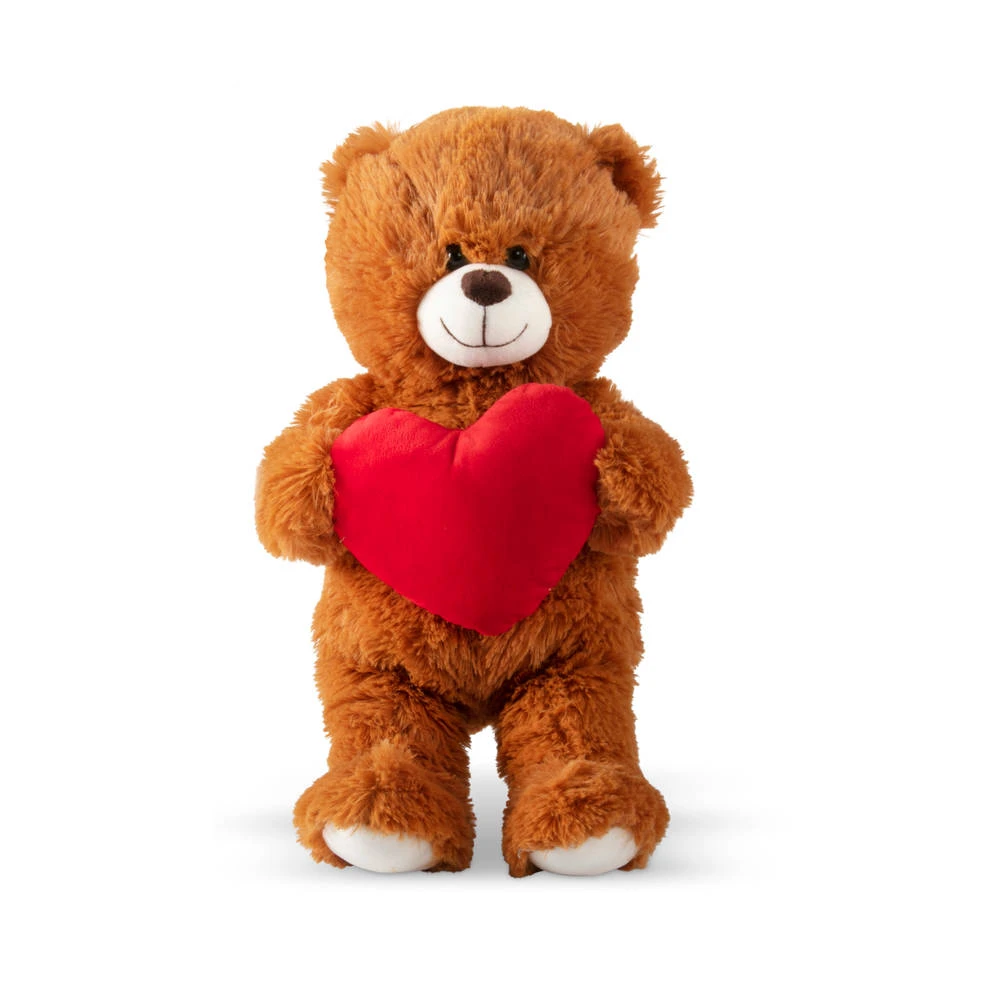 No Brand Beer Met Hart Knuffel - 30 Cm 2 No Brand Beer Met Hart Knuffel - 30 Cm - Afbeelding 2