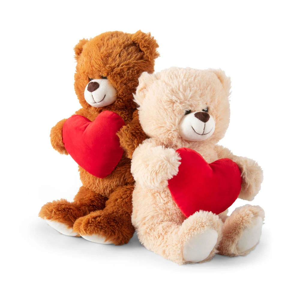 No Brand Beer Met Hart Knuffel - 30 Cm 1 No Brand Beer Met Hart Knuffel - 30 Cm