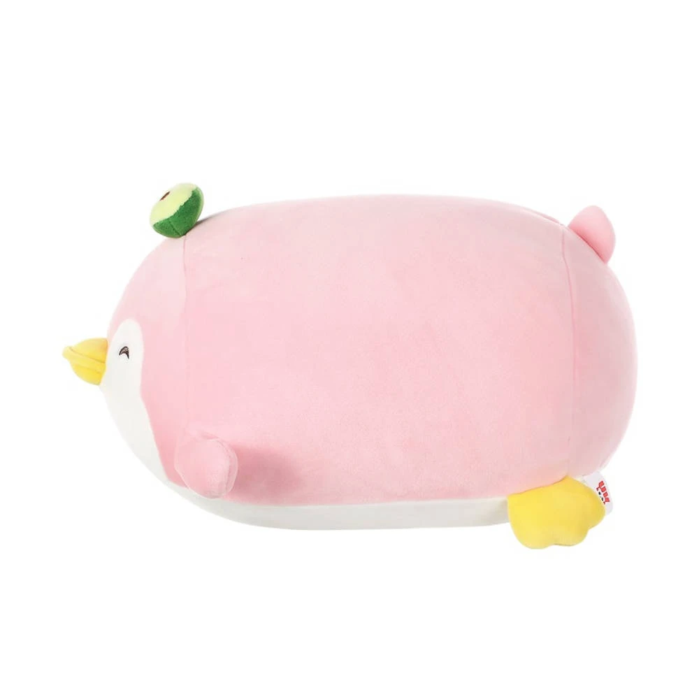 Miniso Pluchen Liggende Pinguïn Met Avocado - Roze 2 Miniso Pluchen Liggende Pinguïn Met Avocado - Roze - Afbeelding 2