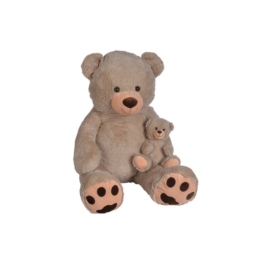 No Brand Pluchen Beer Met Baby - 111 Cm 1 No Brand Pluchen Beer Met Baby - 111 Cm