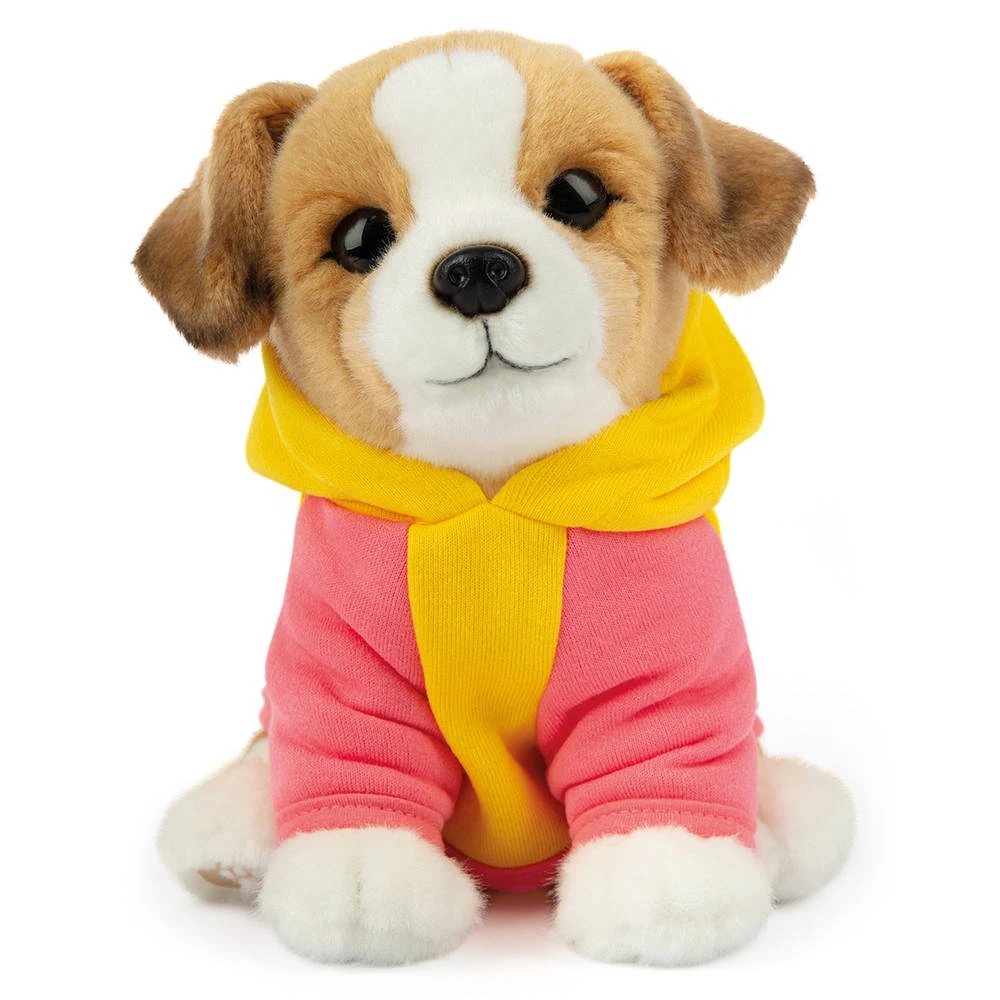 No Brand Studio Pets Jacky Knuffelhond Met Hoodie - 23 Cm 1 No Brand Studio Pets Jacky Knuffelhond Met Hoodie - 23 Cm