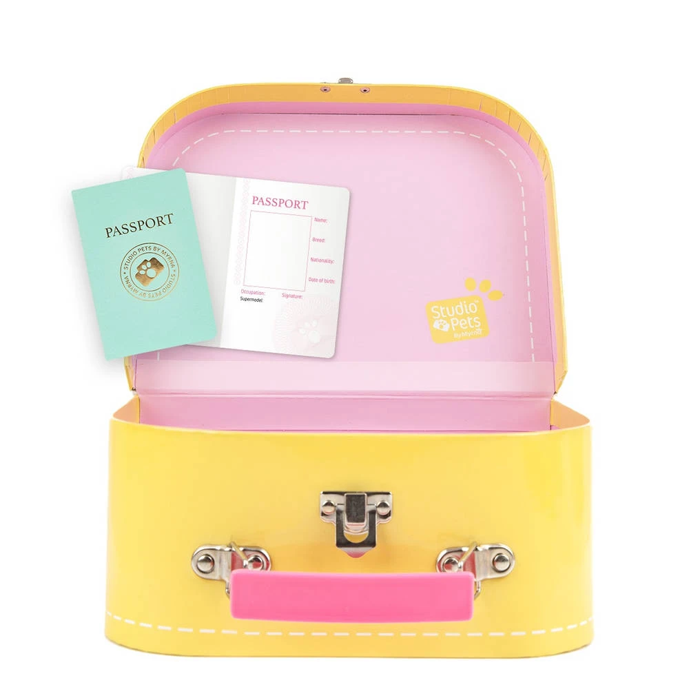 No Brand Studio Pets Koffertje Voor 16 Cm Knuffels - Geel 2 No Brand Studio Pets Koffertje Voor 16 Cm Knuffels - Geel - Afbeelding 2