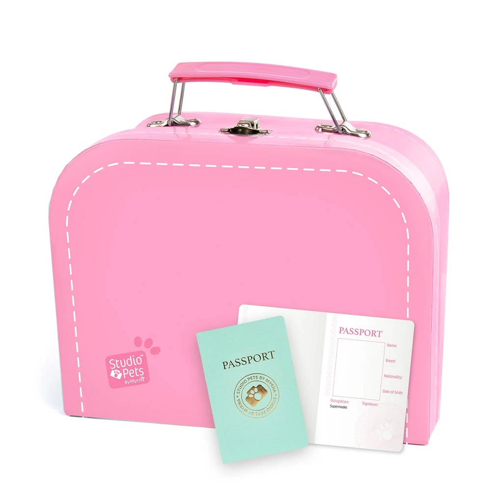 No Brand Studio Pets Koffertje Voor 16 Cm Knuffels - Roze 1 No Brand Studio Pets Koffertje Voor 16 Cm Knuffels - Roze