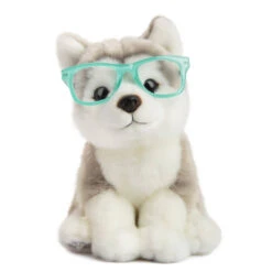 No Brand Studio Pets Wolfie Knuffelhond Met Bril - 23 Cm
