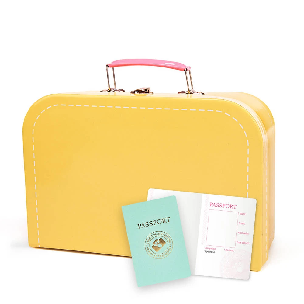 No Brand Studio Pets Koffertje Voor 23 Cm Knuffels - Geel 1 No Brand Studio Pets Koffertje Voor 23 Cm Knuffels - Geel